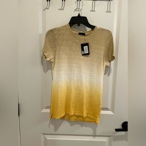NWT ATM Gold Brown Ombré Tee